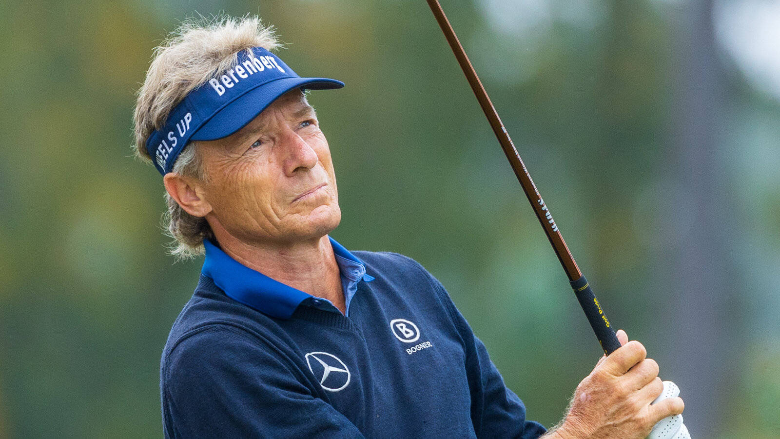 A Closeup Detail Of Bernhard Langer During A Golf Event. Wallpaper