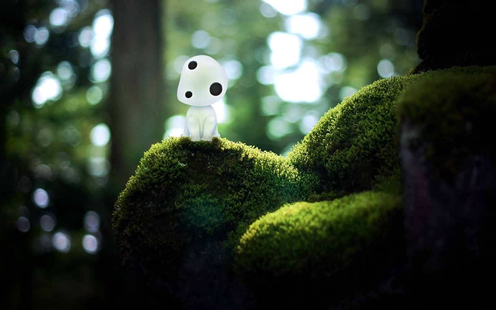 A Closeup Of A Kodama, Featured In Princess Mononoke Wallpaper