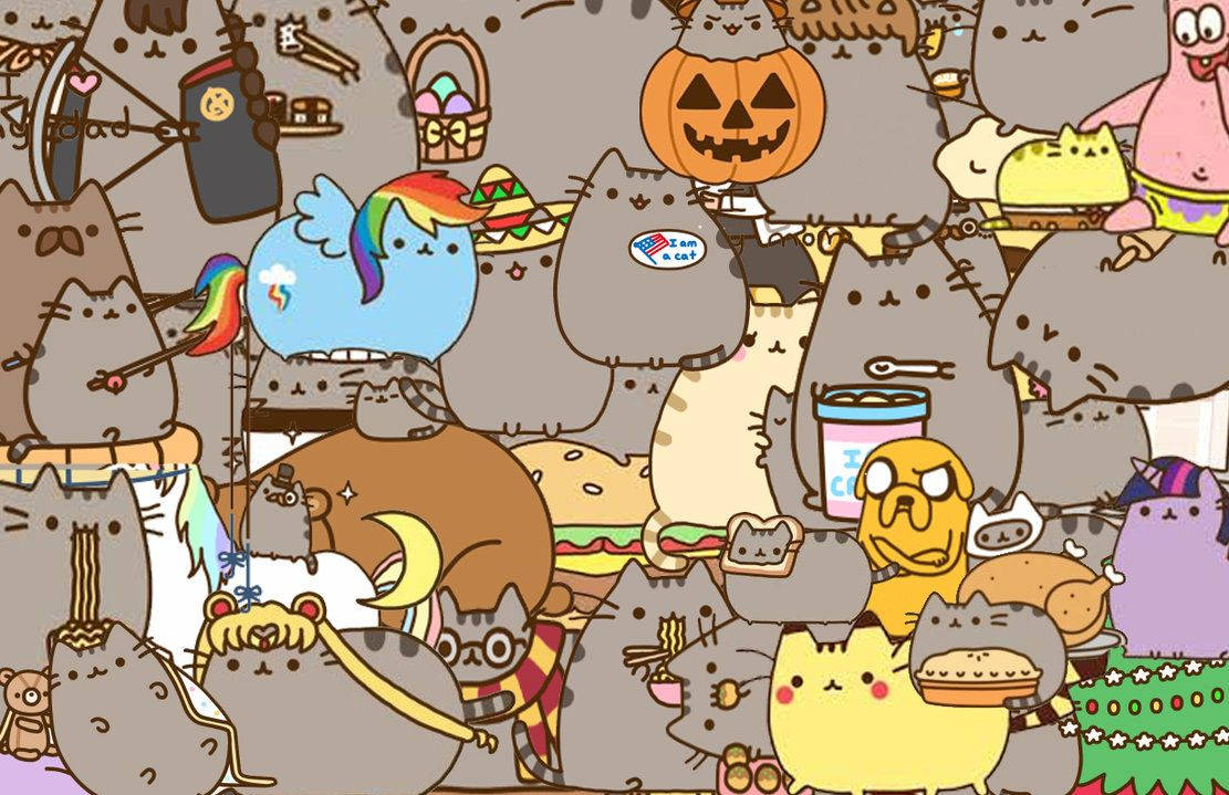 A Collection Of Cute Pusheen The Cat Characters! Wallpaper