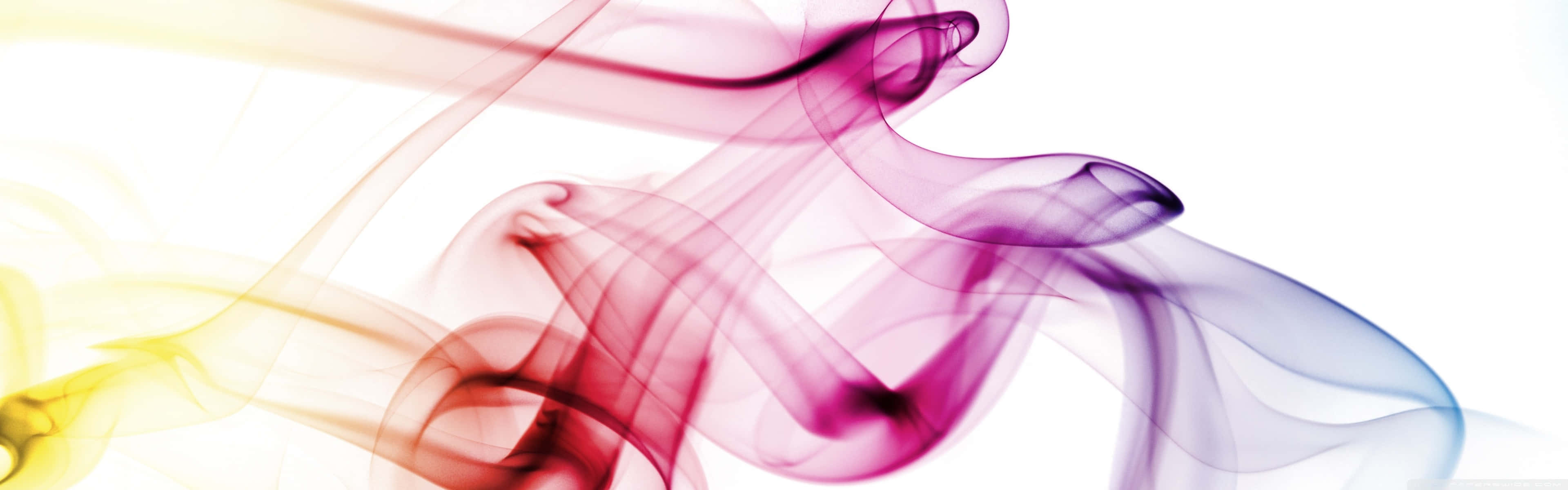 A Colorful Smoke Is Shown In A White Background Wallpaper