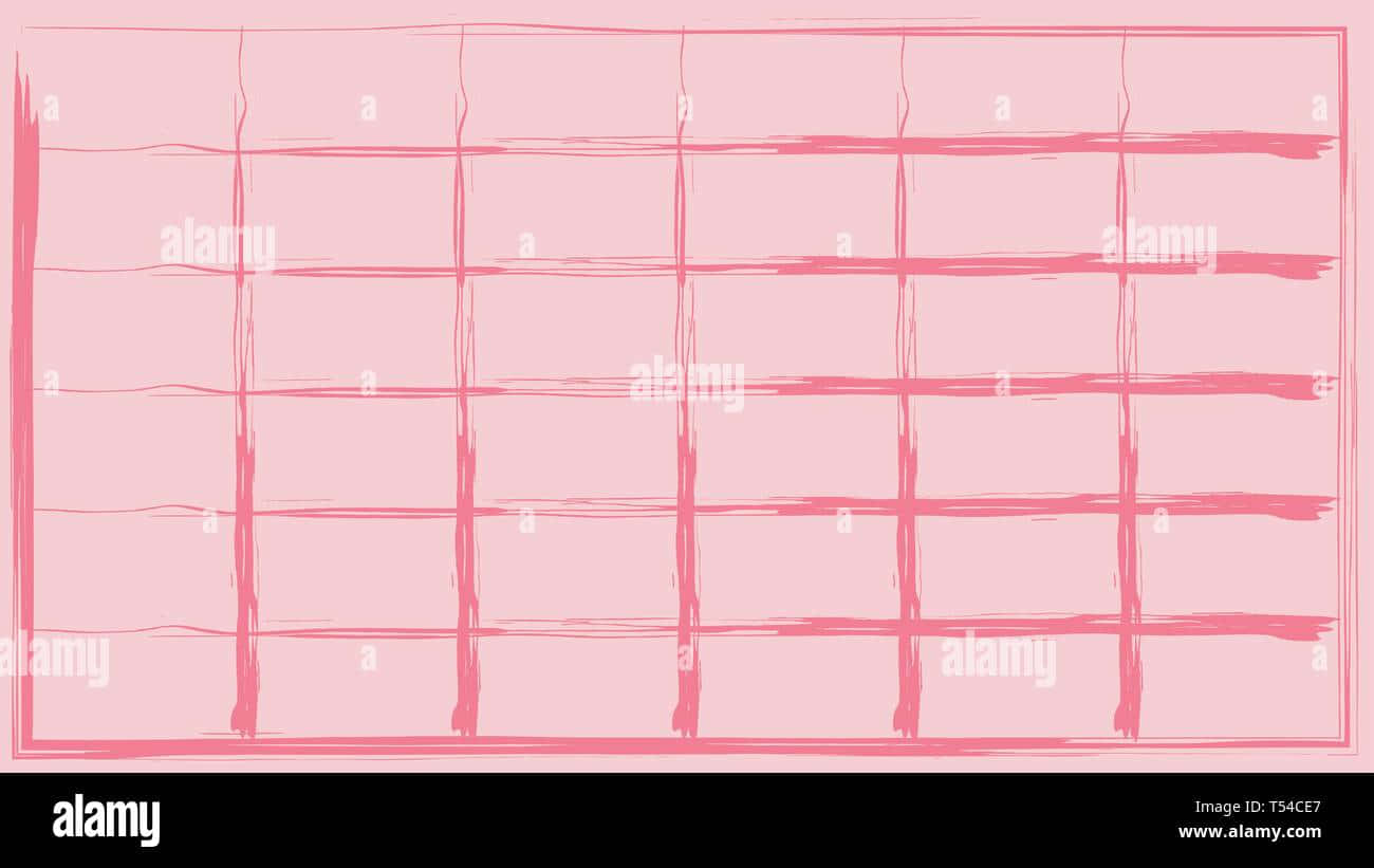 A Colourfully Abstract And Creative Pink Grid. Wallpaper