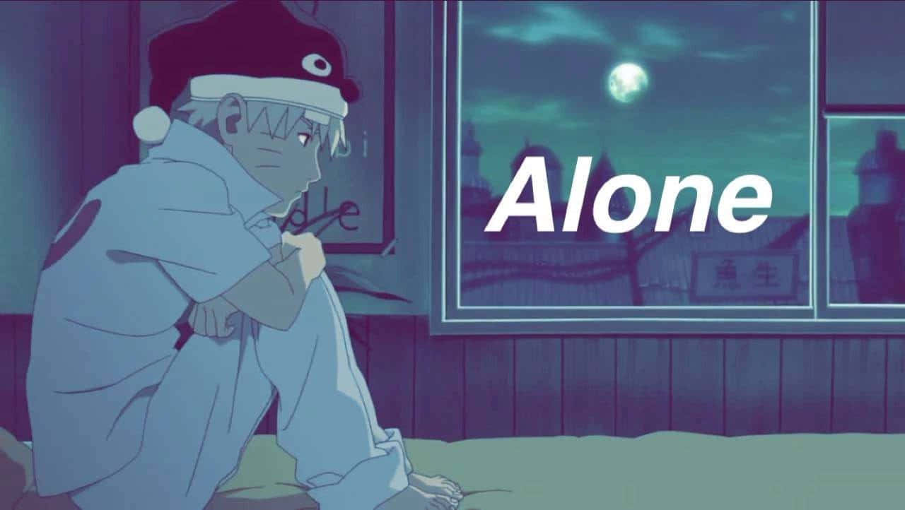 A Contemplative Naruto Stands Alone Wallpaper