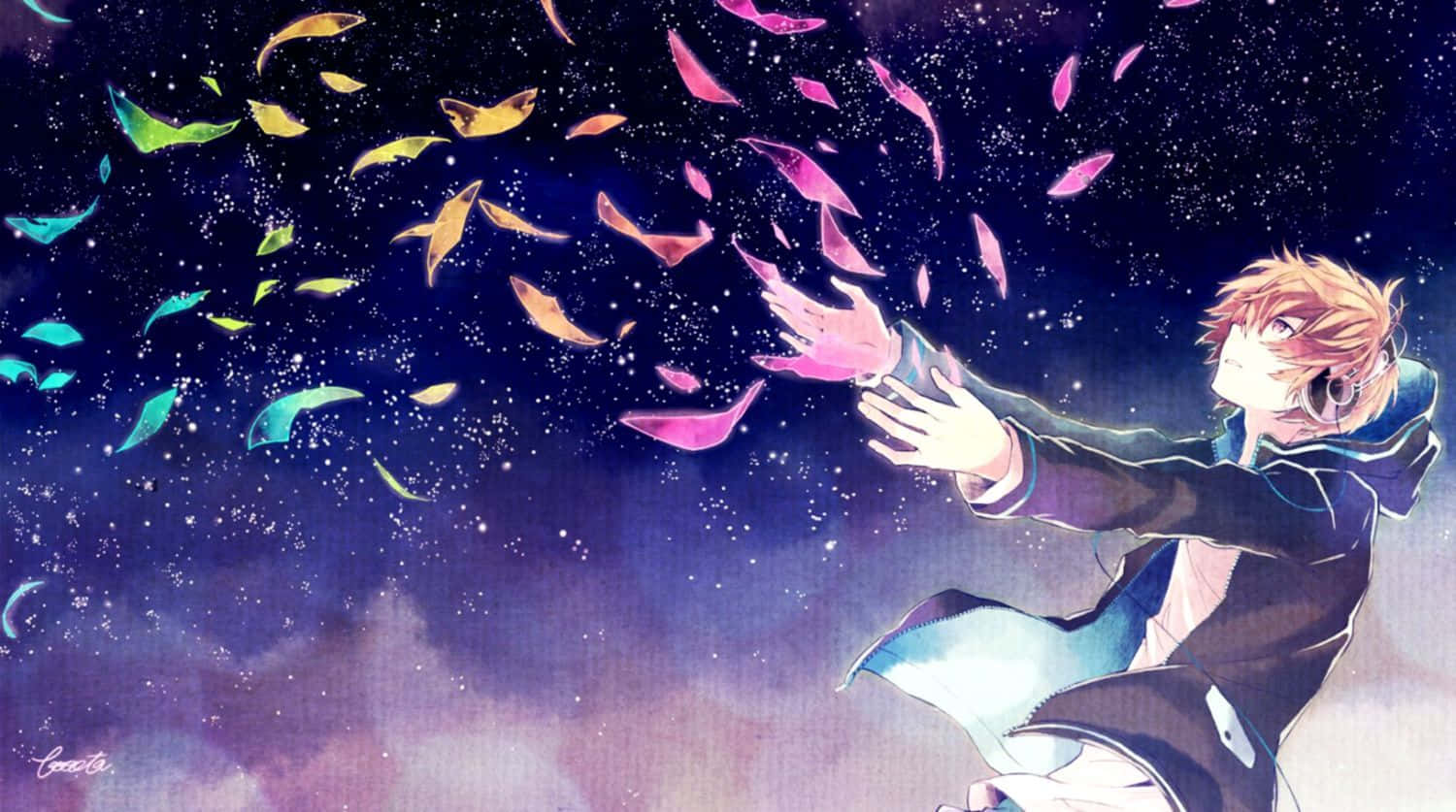 A Cool And Sad Anime Scene Wallpaper