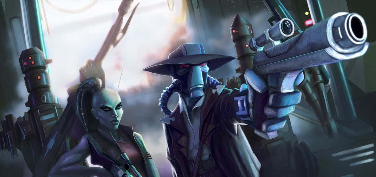 A Daring Team Of Intergalactic Bounty Hunters Wallpaper