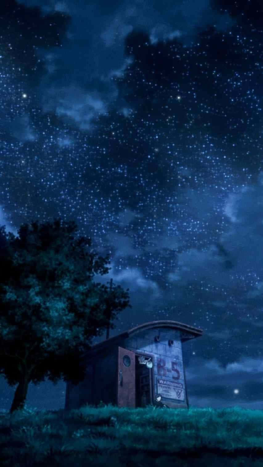 A Dark And Mysterious Anime Scenery Wallpaper