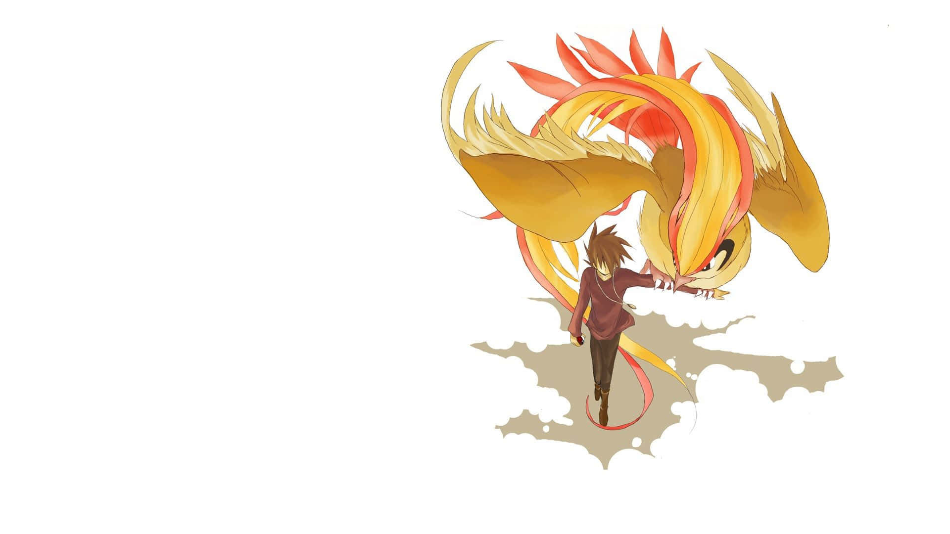 A Delightful Pokemon Fan Art Composed Of Pikachu And Charmander Wallpaper