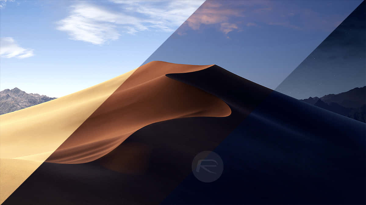 A Desert Landscape With A Mountain In The Background Wallpaper