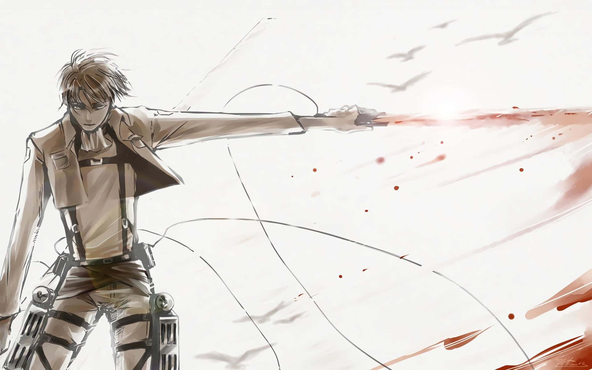 A Fierce Soldier And Warrior, Levi Ackerman. Wallpaper