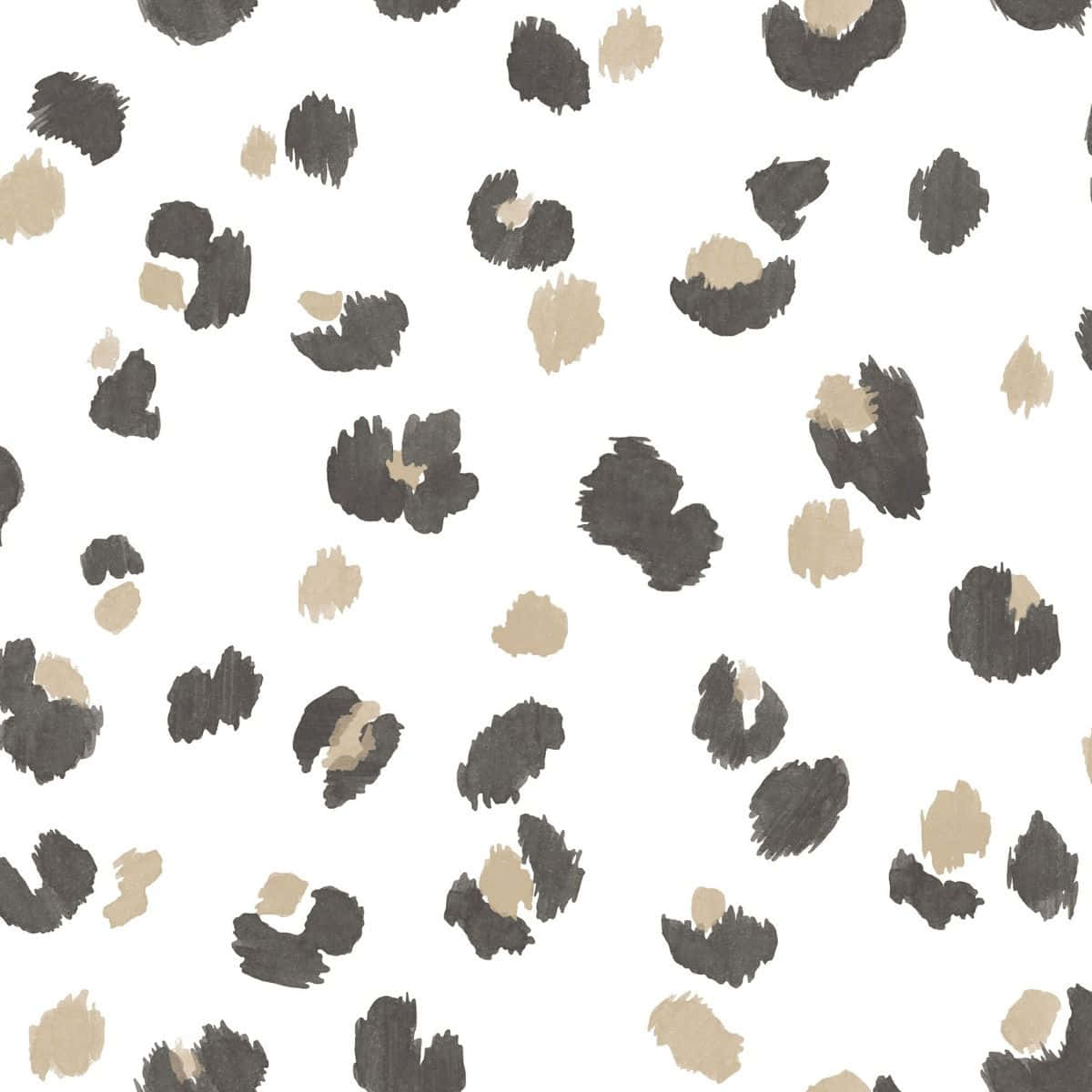 A Fierce, White Leopard Print With Stripes And Spots Wallpaper