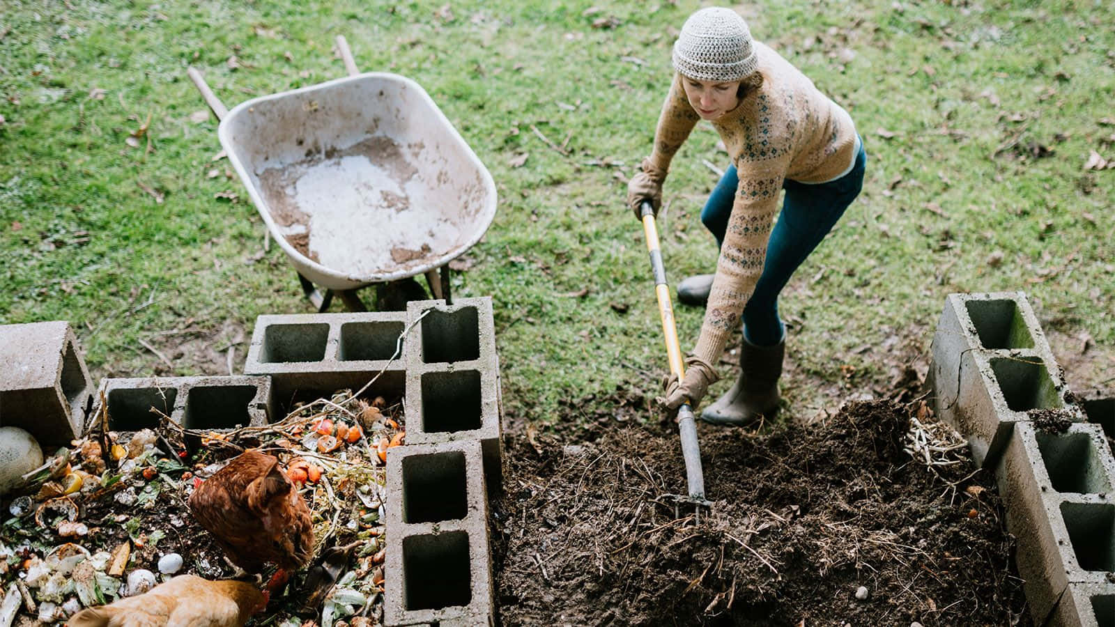 A Fresh And Nutritious Compost Pile Wallpaper