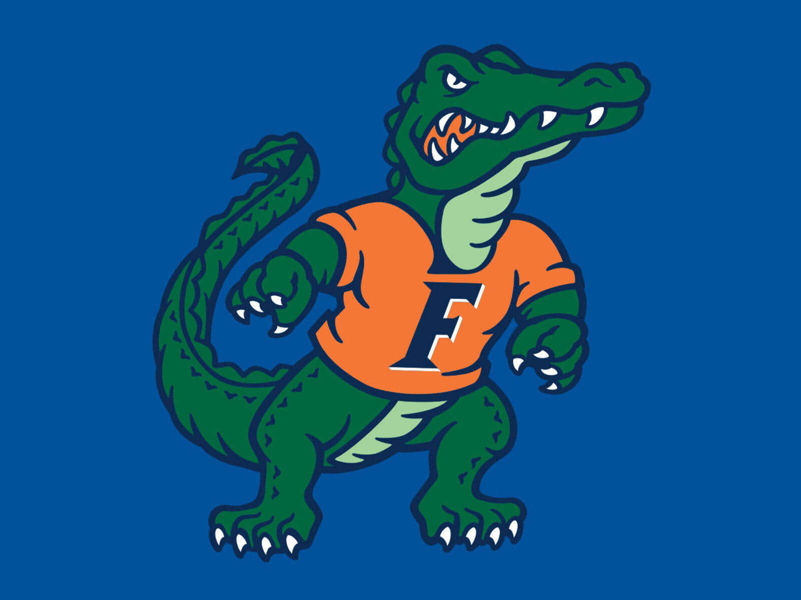 A Gator Wearing An Orange Jersey Wallpaper