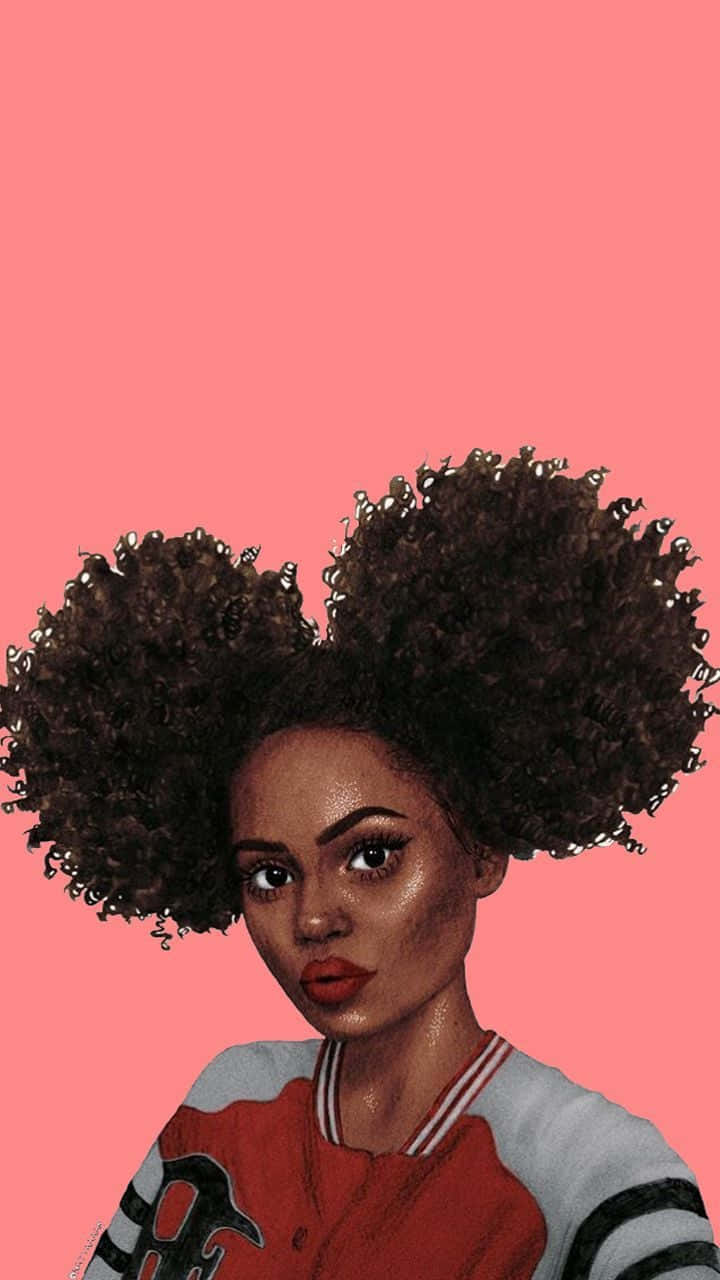 A Girl With Afro Hair Wallpaper