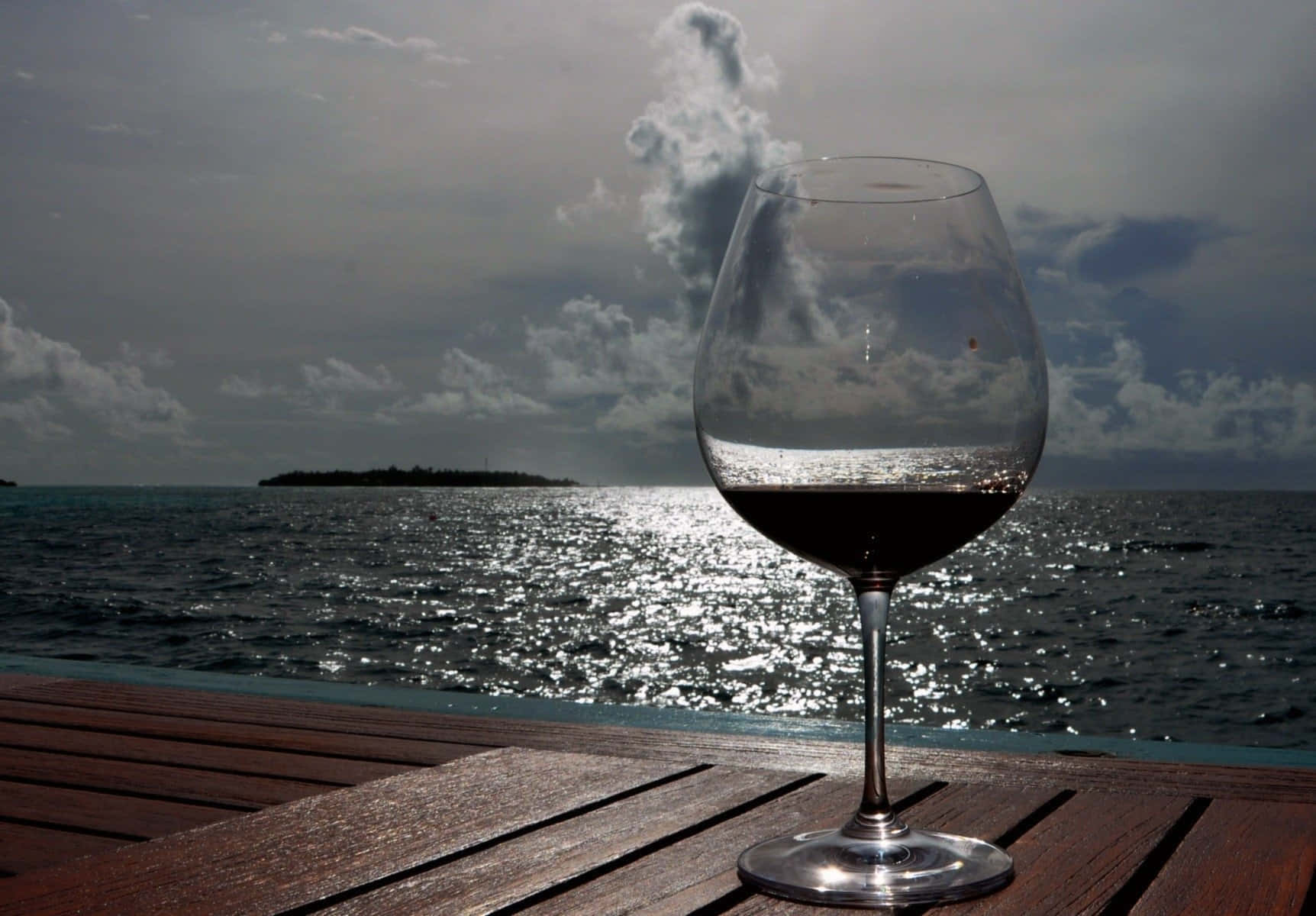 A Glass Of Black Wine Enjoyment Wallpaper