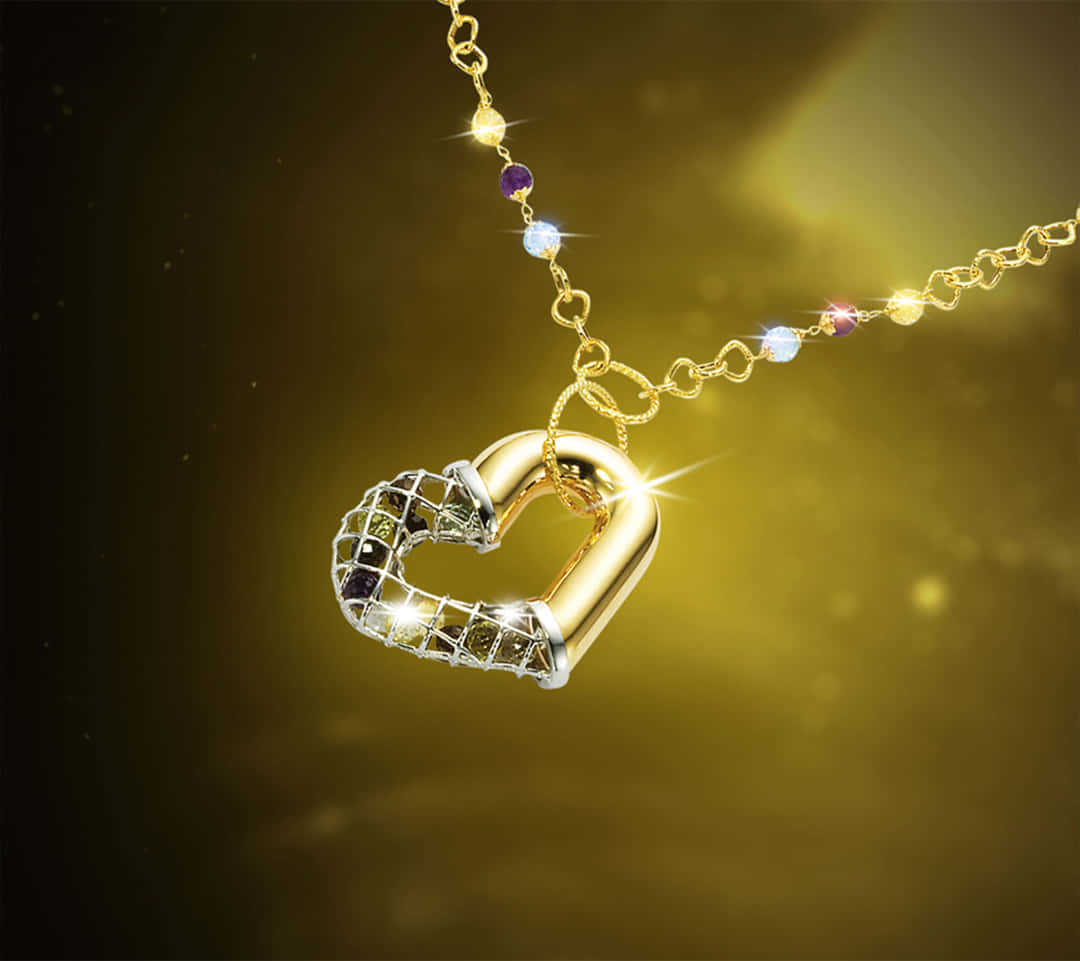 A Gold Chain Glimmering In The Light Wallpaper