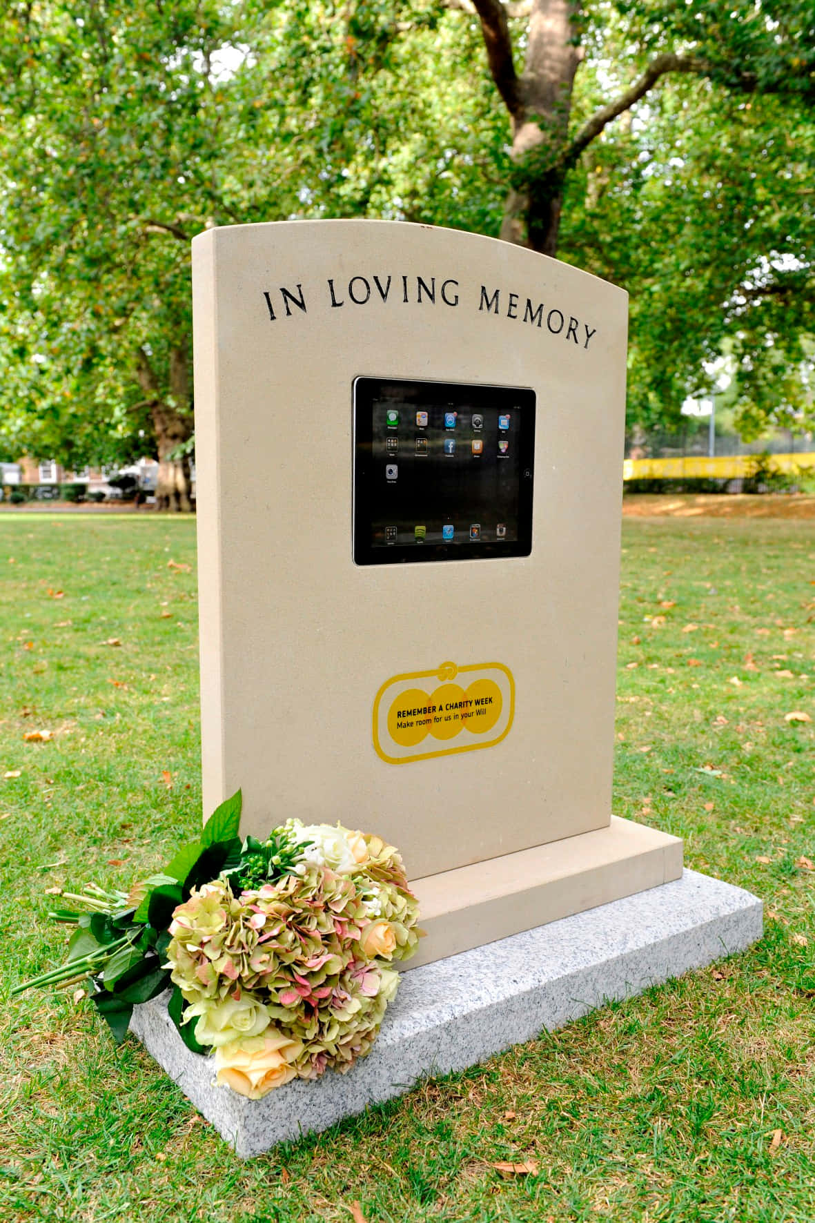 A Gravestone In An Ancient Cemetery Wallpaper