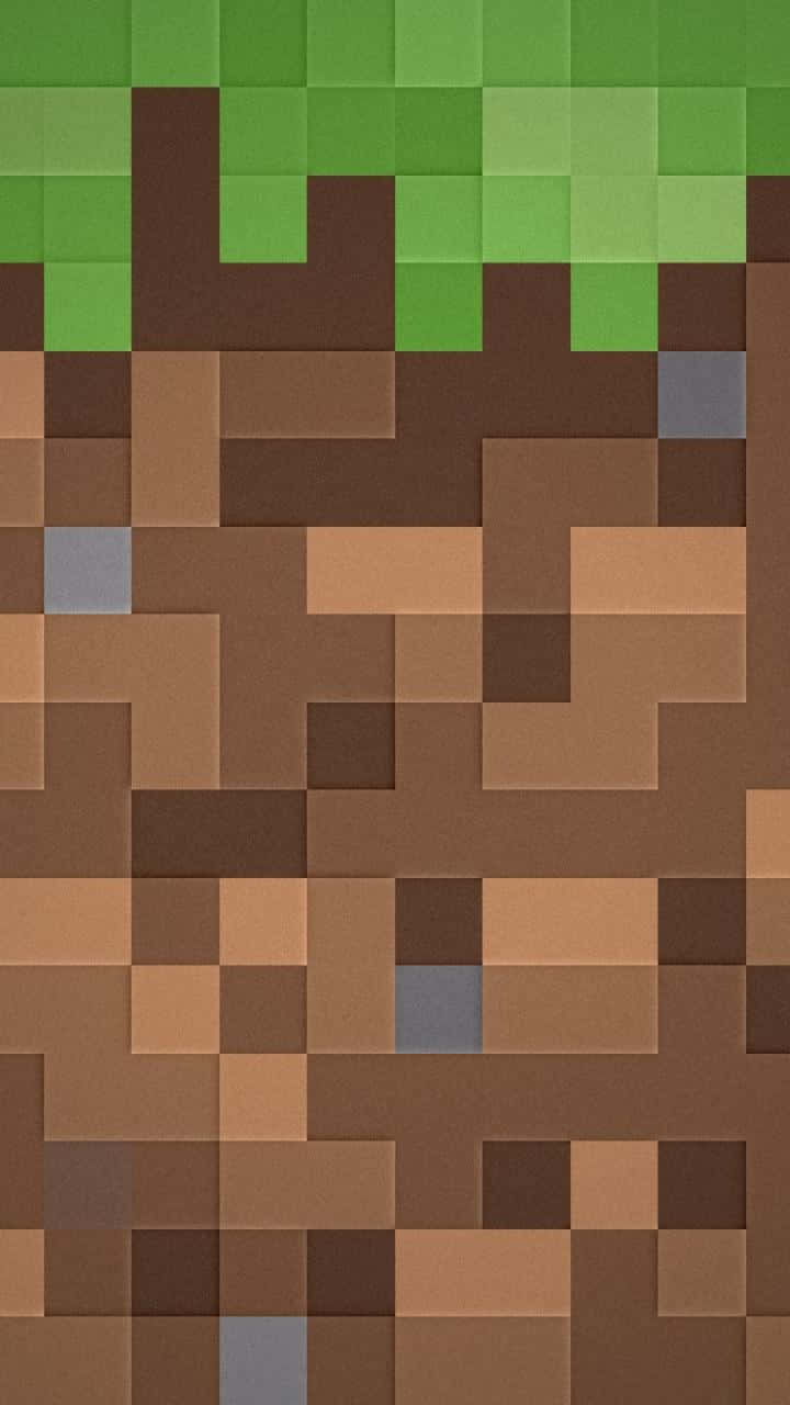 A Green Grass Texture From The Ever-popular Game Minecraft Wallpaper