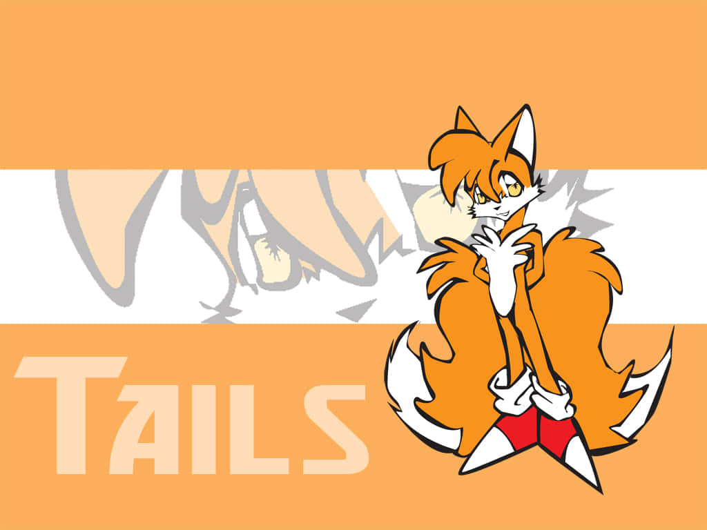 A Happy Fox With A Fluffy Orange Tail Wallpaper