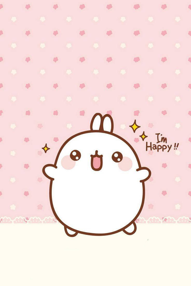 A Happy Molang Wallpaper