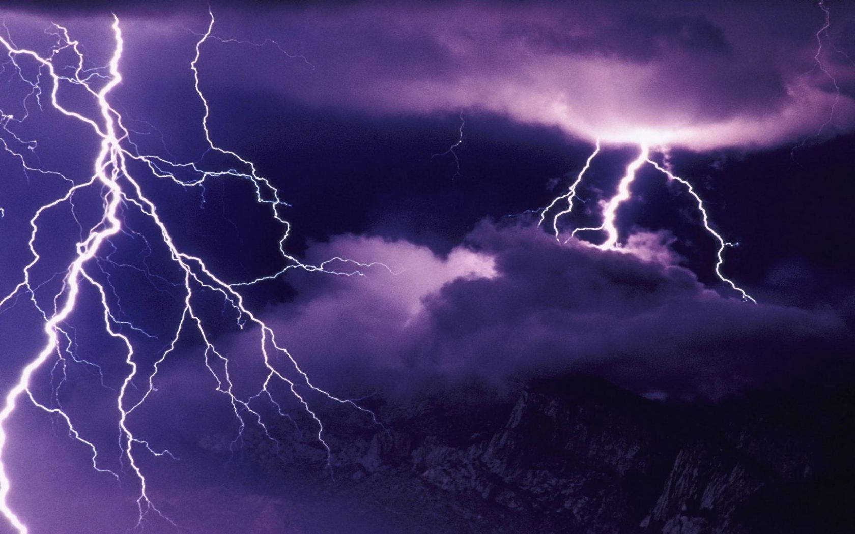 A Haunting Beauty, An Aesthetic Lightning Storm Wallpaper