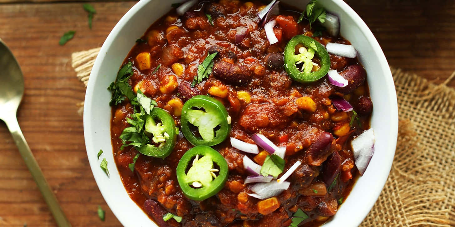 A Hearty Bowl Of Red Beans Wallpaper