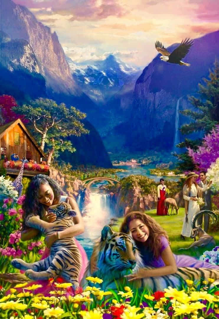 A Heavenly Paradise Created By Jehovah Wallpaper