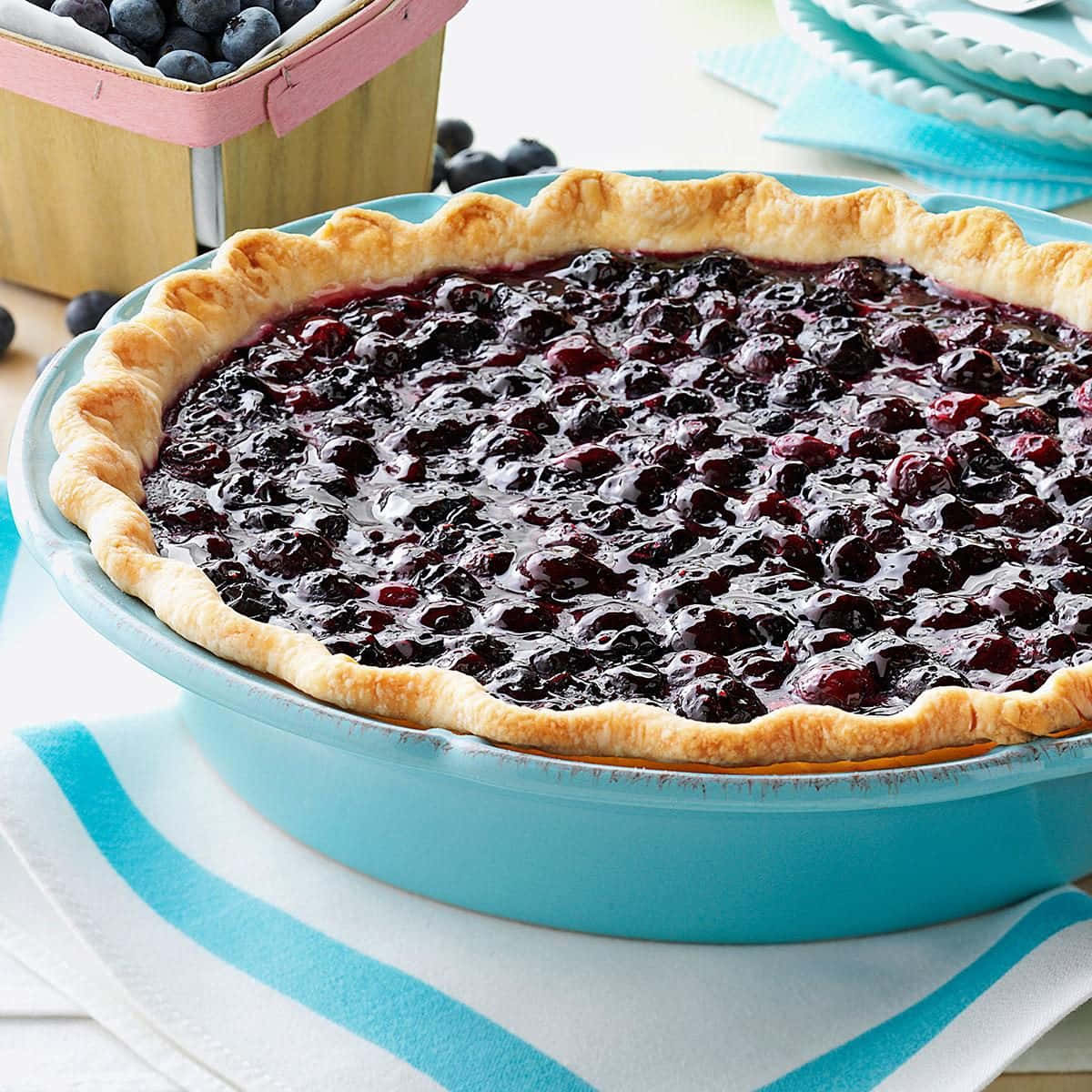 A Juicy Slice Of Blueberry Pie Wallpaper