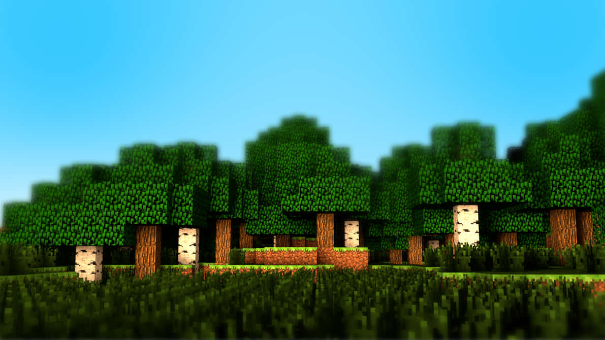 A Lush Field Of Green Minecraft Grass Wallpaper