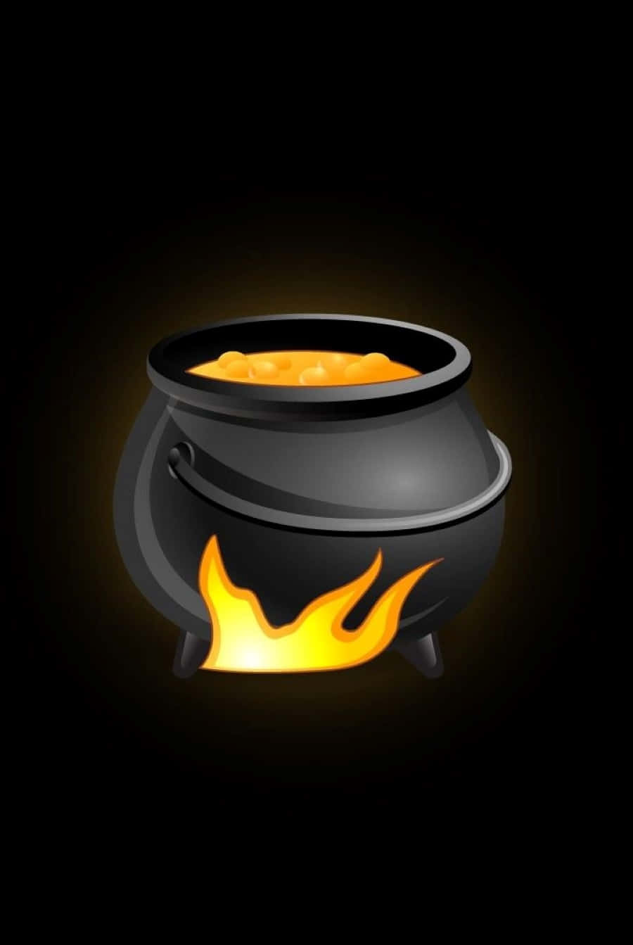 A Magical Cauldron Filled With Enchanting Smoke Wallpaper