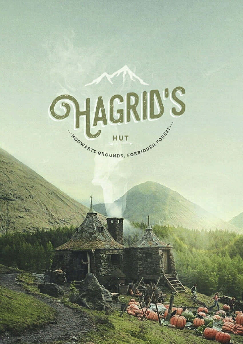 A Magical Evening At Hagrid's Hut In The World Of Harry Potter Wallpaper