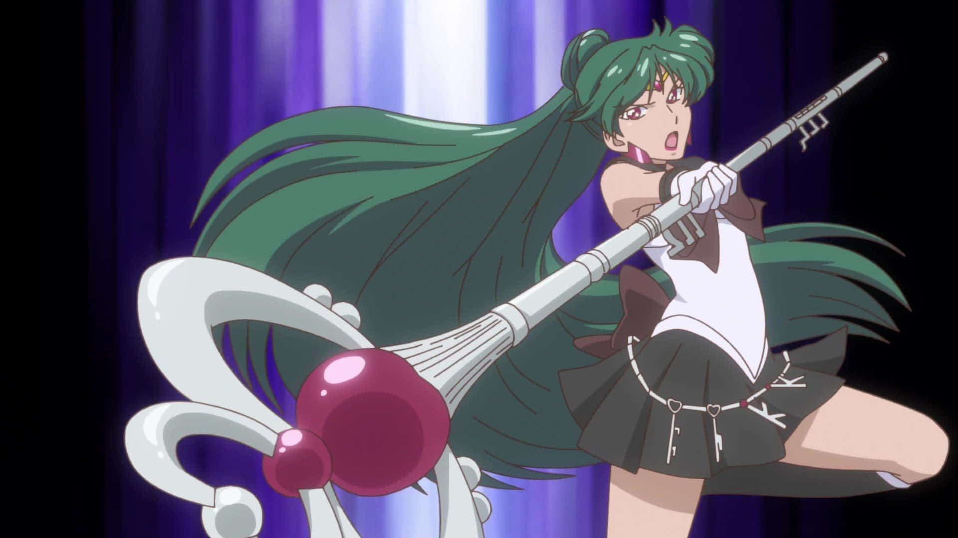 A Magical Interpretation Of Sailor Pluto, Guardian Of Time And Space Wallpaper