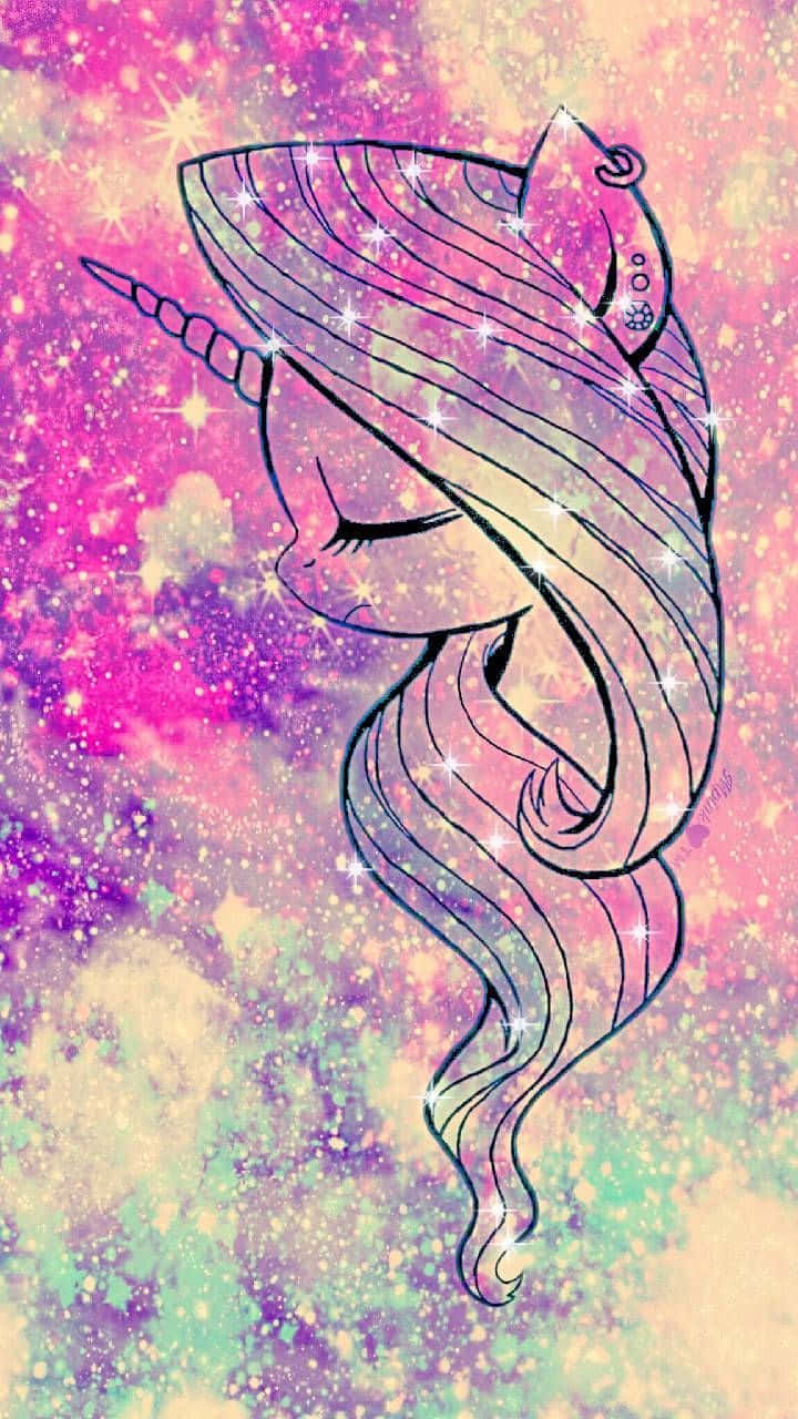 A Magical Pastel Unicorn Wallpaper