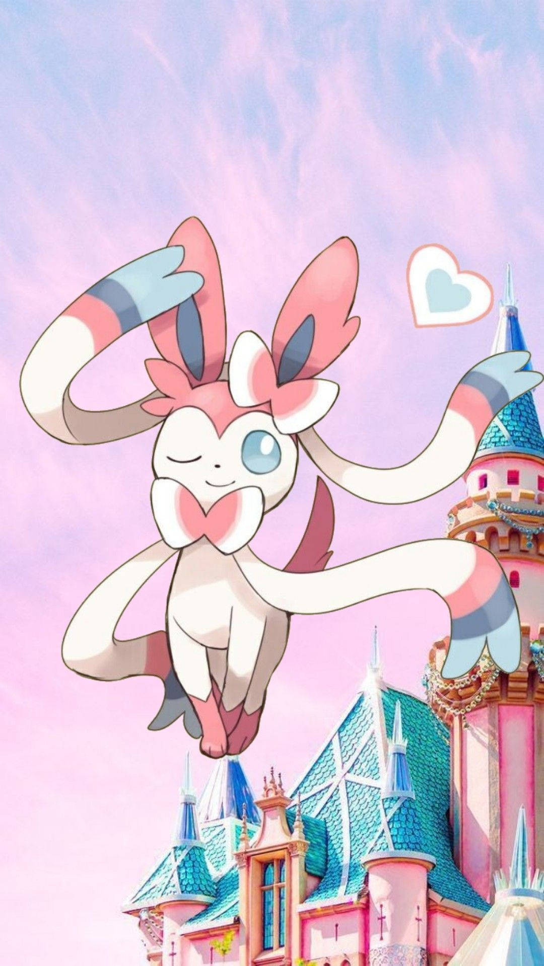 A Magical World Of Pink With Sylveon Wallpaper