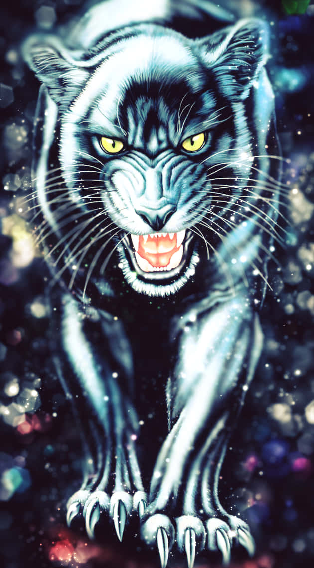 A Majestic And Cool Black Panther In Its Natural Habitat Wallpaper