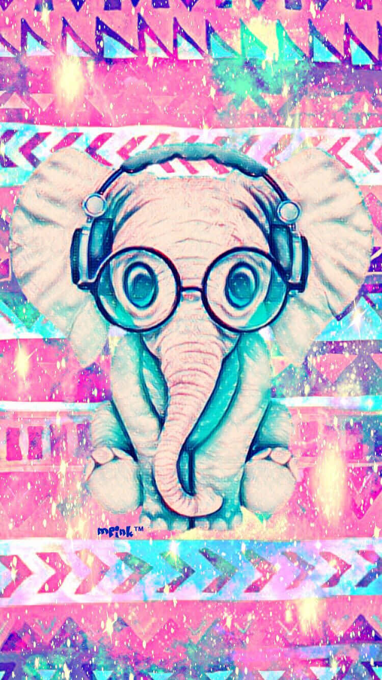 A Majestic Pink Elephant In Wild Wallpaper