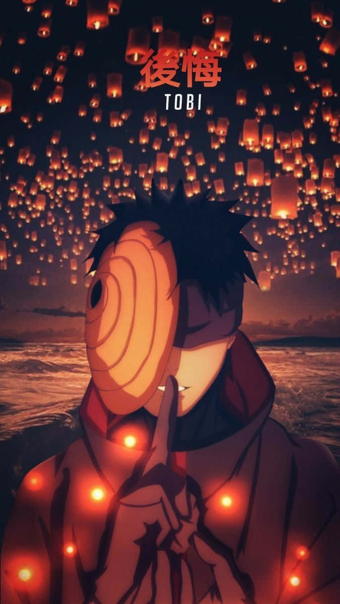 A Man With A Lantern In His Hand Wallpaper