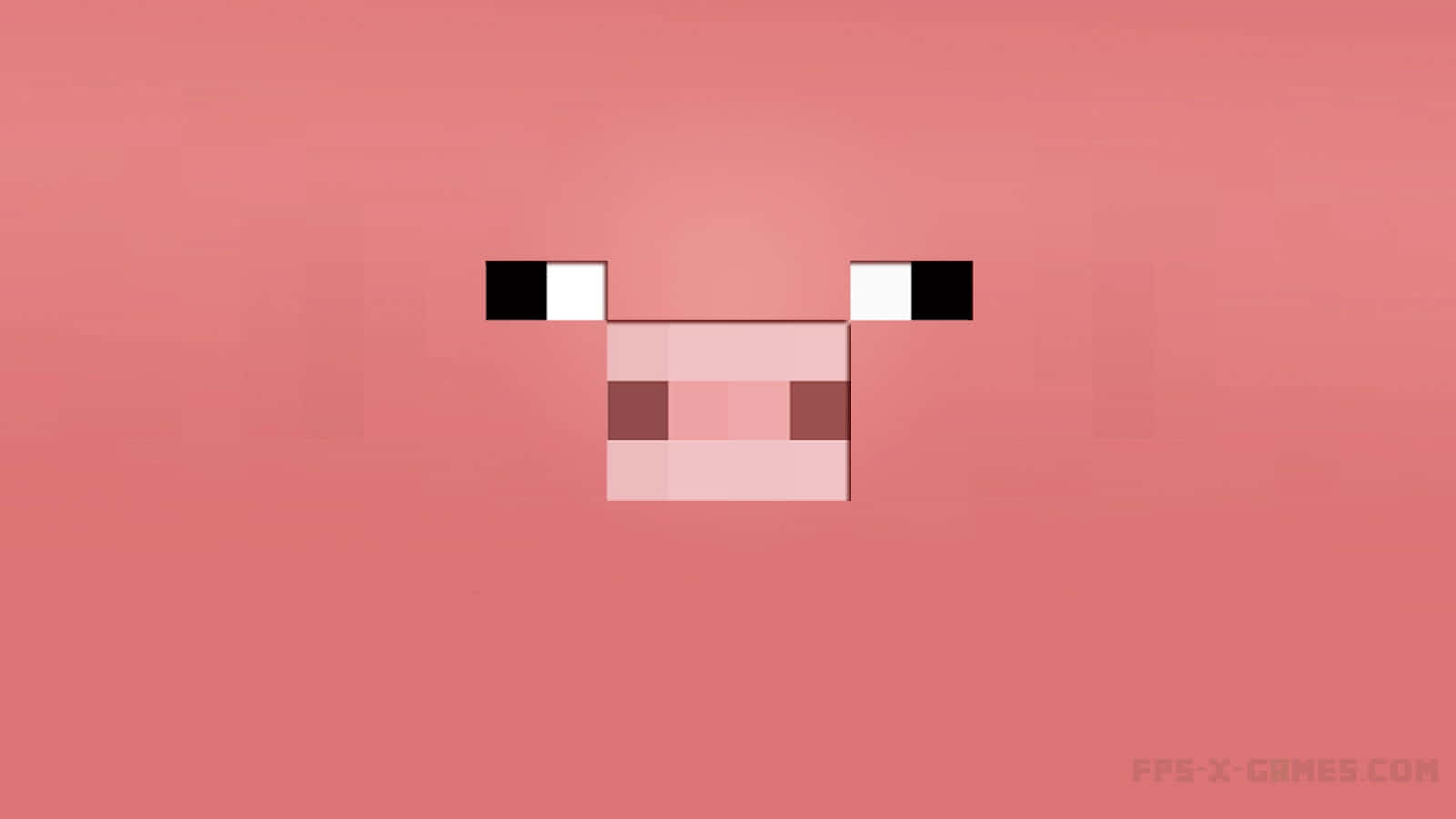 A Minecraft Pig, Found In The Game World Wallpaper