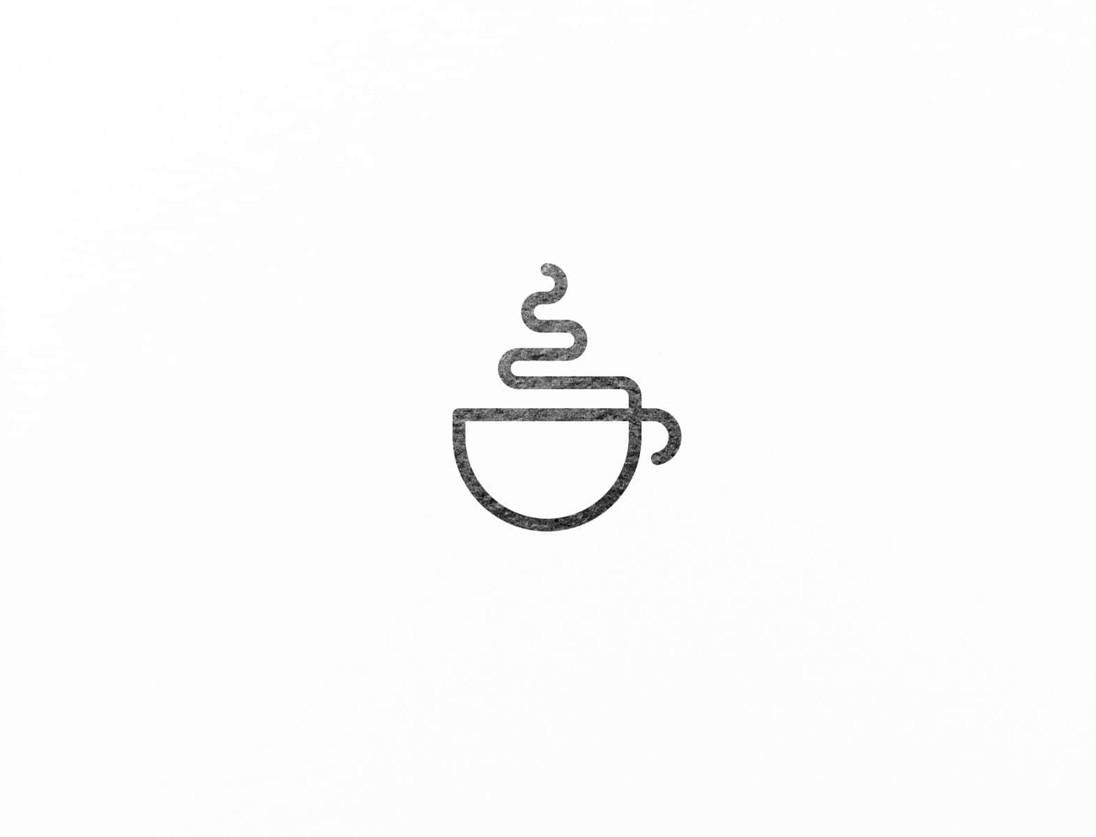 A Morning Pick-me-up With Minimalist Coffee Wallpaper