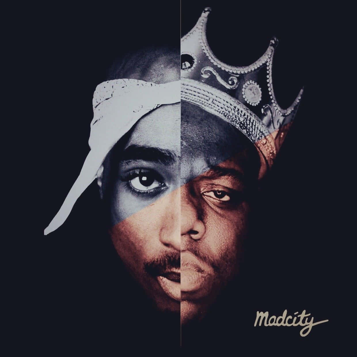 A Musical Moment Of Unity - 2pac With Biggie Wallpaper