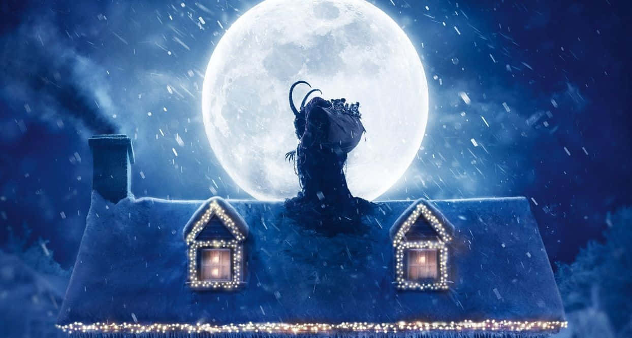 A Mysterious Dark Christmas Night Wallpaper