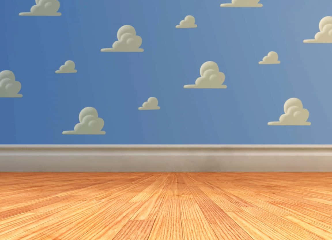 A Mystical Scene Of Stars And Clouds Inspired By Toy Story Movies Wallpaper