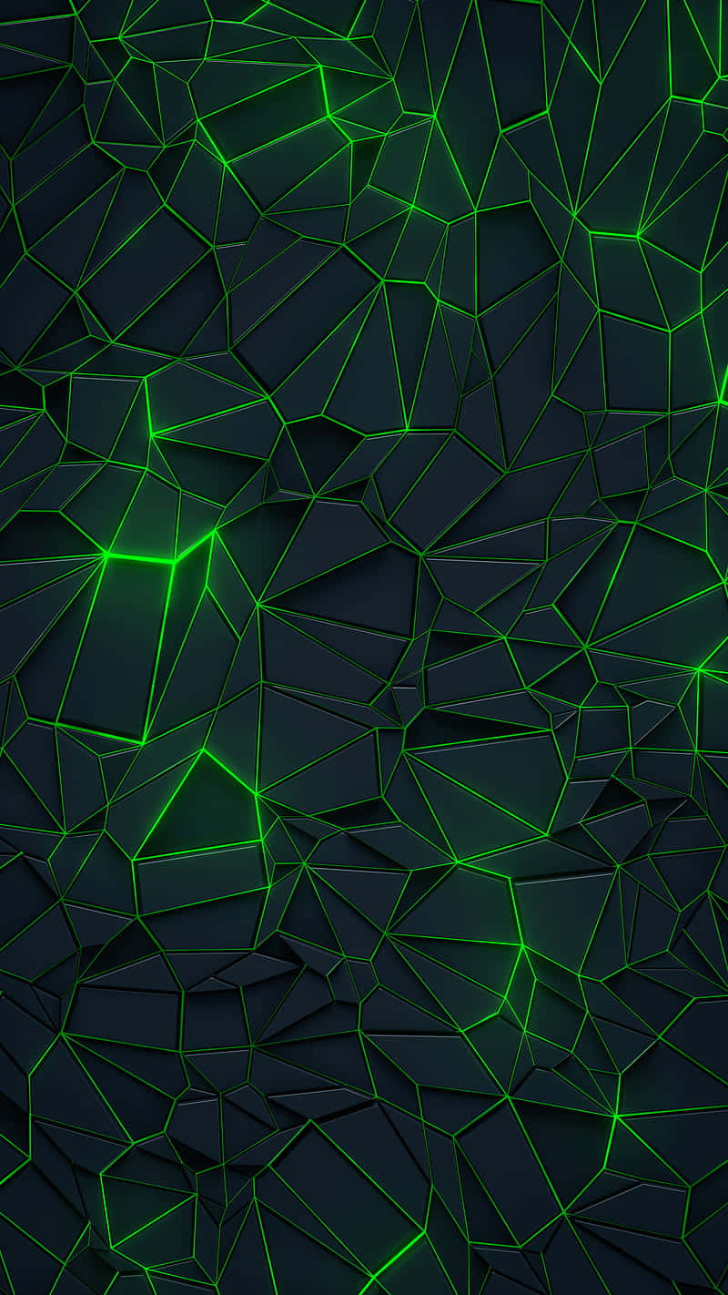 A Neon Green Aesthetic Desktop, Filled With Vibrant Colors Wallpaper