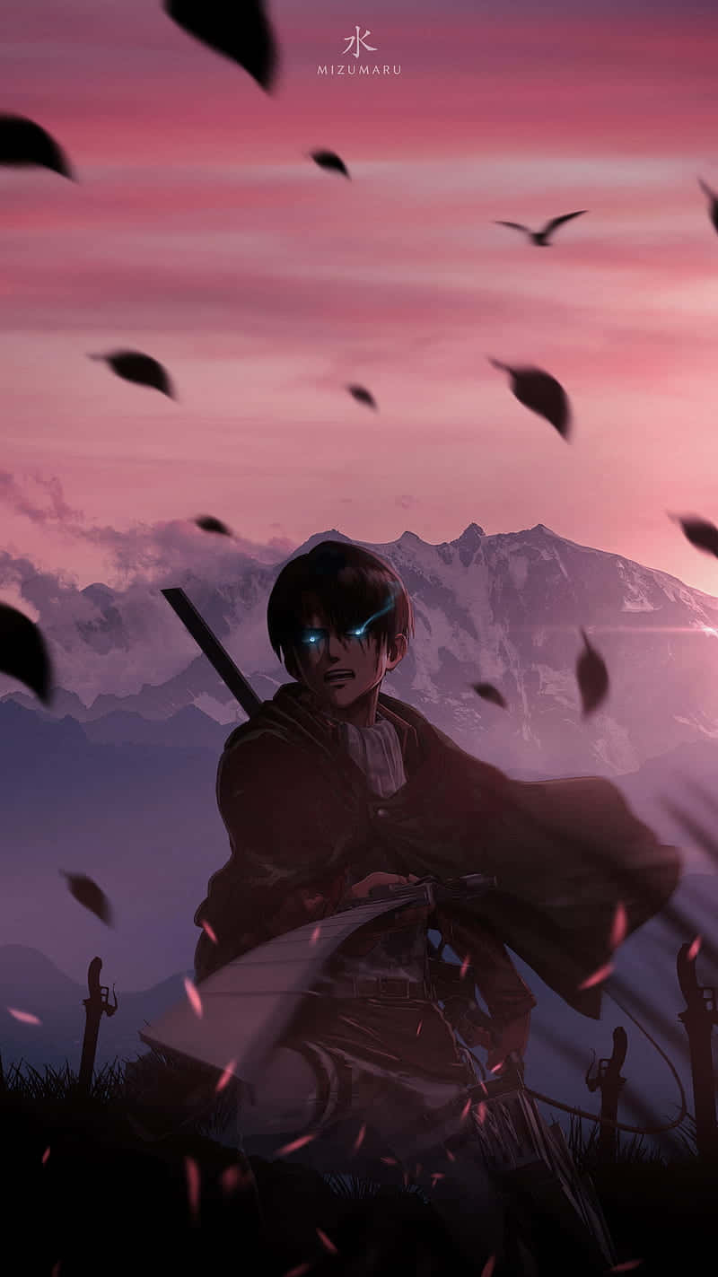 A O T Sunset Blade Warrior Wallpaper