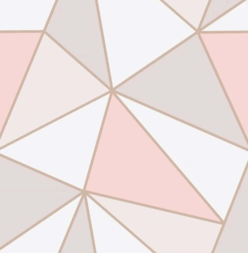 A Pink And Grey Geometric Wallpaper Wallpaper