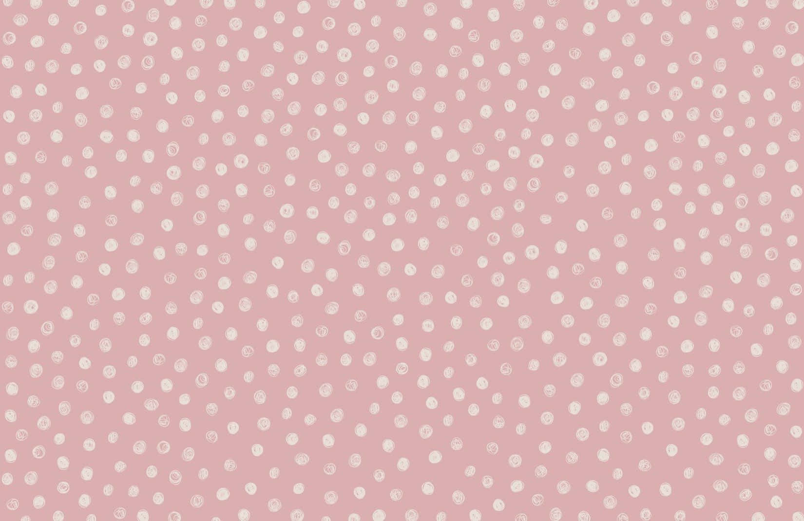 A Pink And White Polka Dot Wallpaper Wallpaper