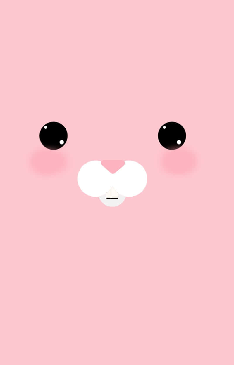 A Pink Bunny In A Wonderous World. Wallpaper