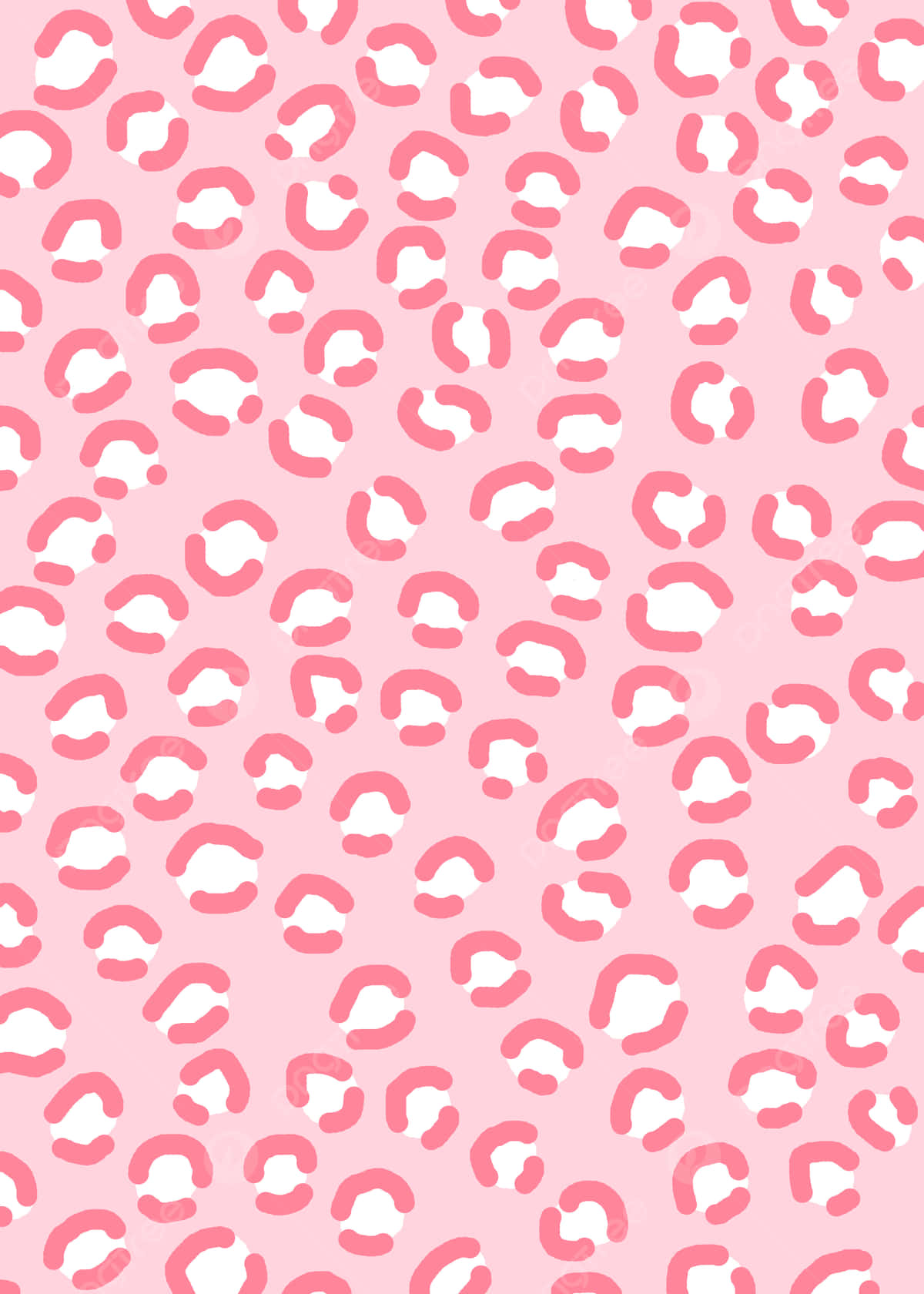 A Pink Leopard Print Pattern With White Spots Wallpaper