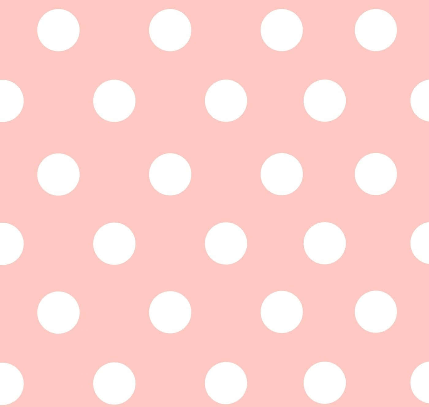 A Pink Polka Dot Pattern With White Dots Wallpaper