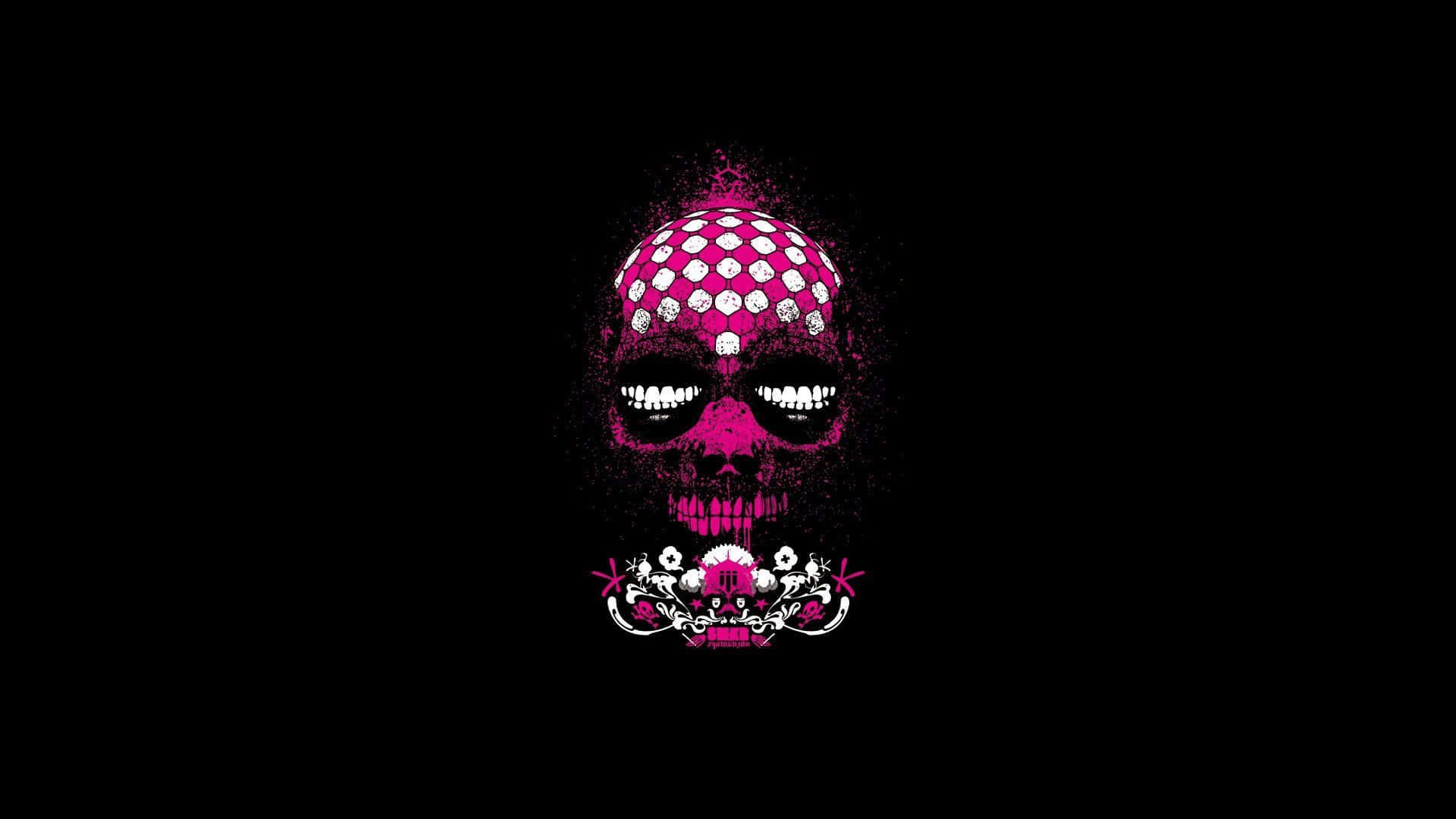 A Pink Skull, Hinting At A Darker Side Wallpaper