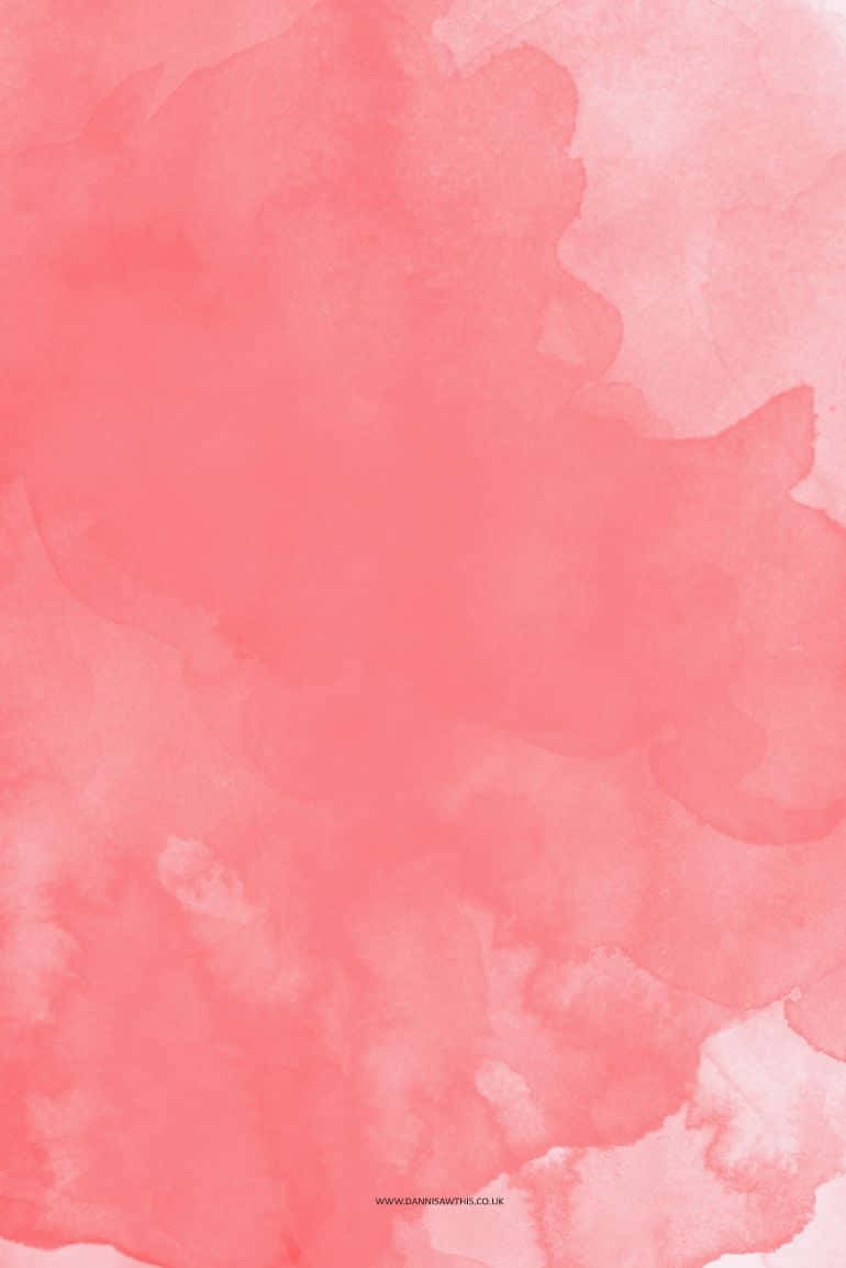 A Pink Watercolor Background With A Pink Splatter Wallpaper