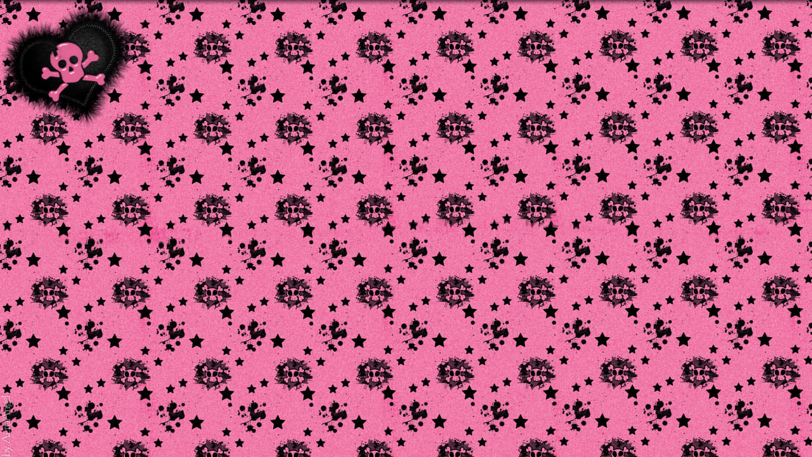 A Playful And Feminine Look With Girly Skull Wallpaper